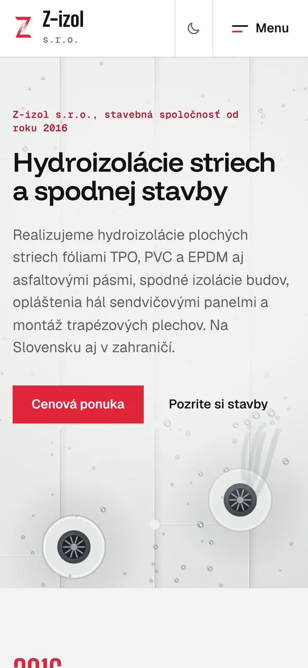 Web Z-izol na mobile